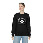 Most Likely to Bring Home a Stray. lUnisex Heavy Blend™ Crewneck Sweatshirt