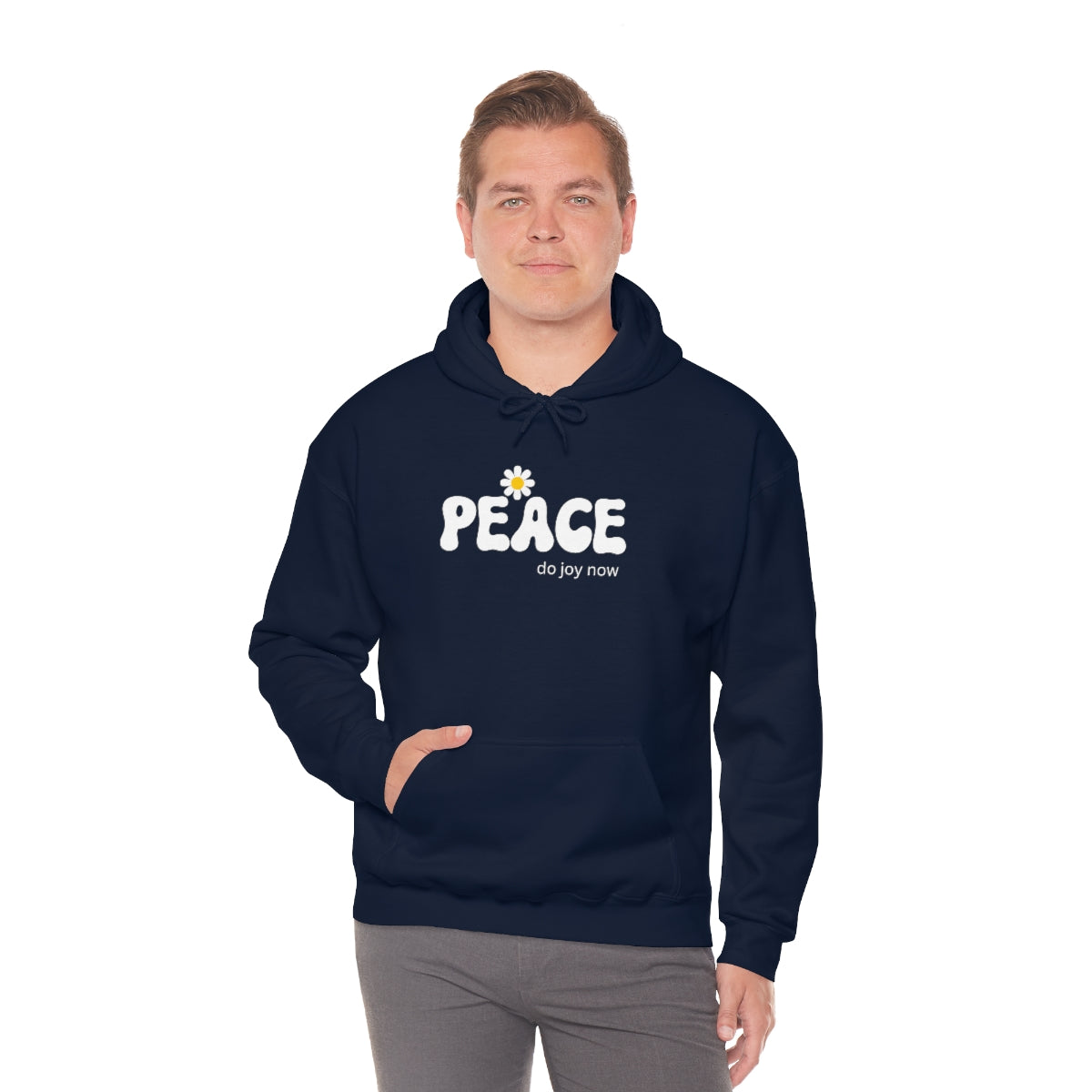 "PEACE" Unisex Heavy Blend™ Hooded Sweatshirt Do Joy Now