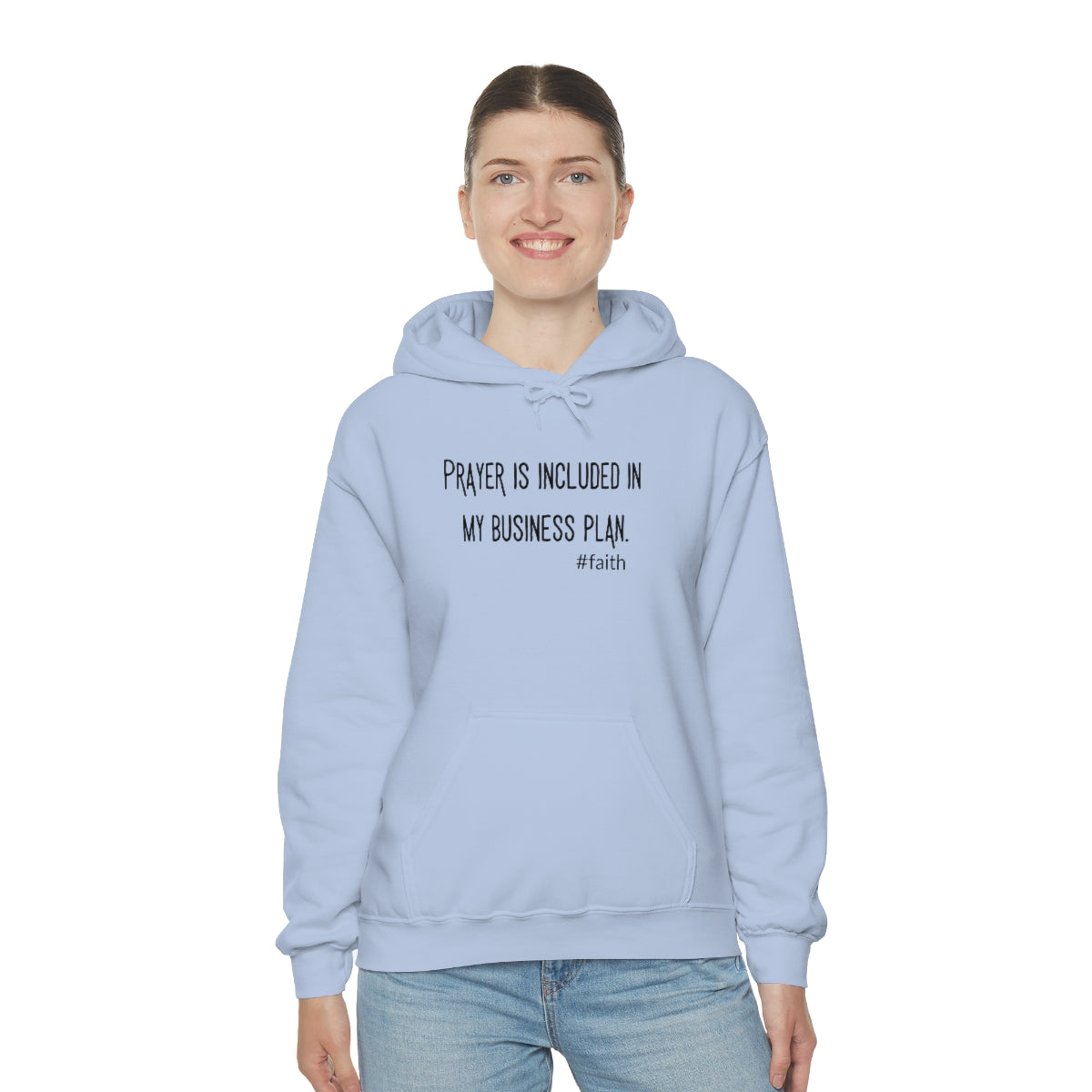 Prayer is Included in My Business Plan Unisex Heavy Blend™ Hooded Sweatshirt