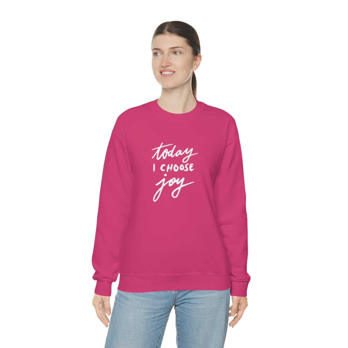 Today I Choose Joy Unisex Heavy Blend™ Crewneck Sweatshirt