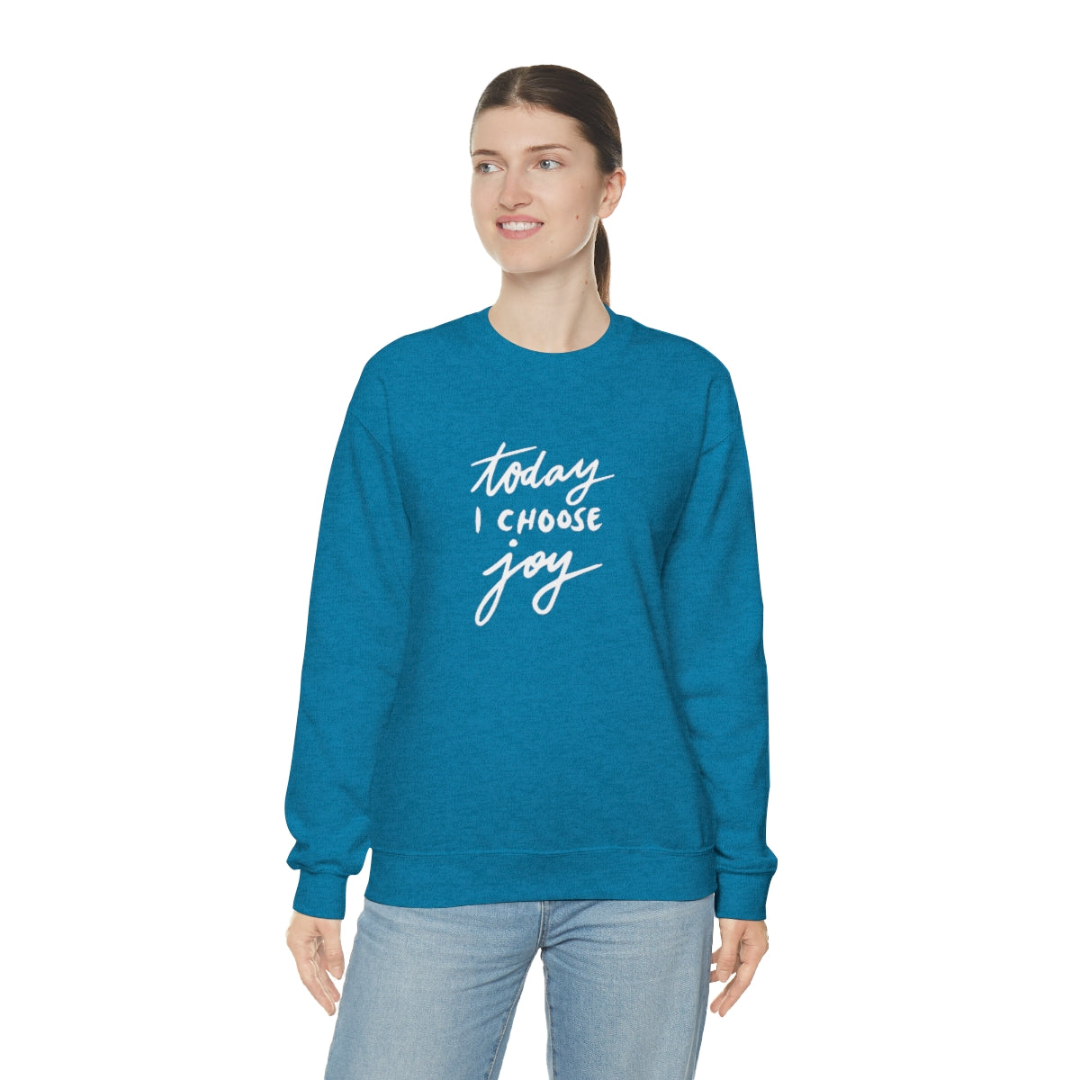 Today I Choose Joy Unisex Heavy Blend™ Crewneck Sweatshirt