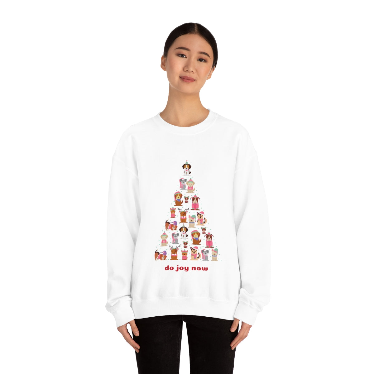 Happy Pawlidays! Unisex Heavy Blend™ Crewneck Sweatshirt