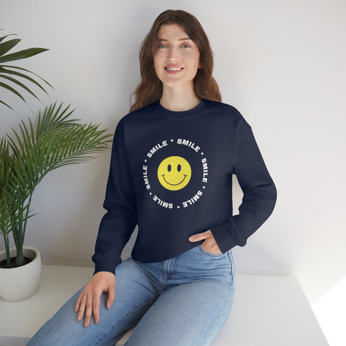 SMILE. Unisex Heavy Blend™ Crewneck Sweatshirt