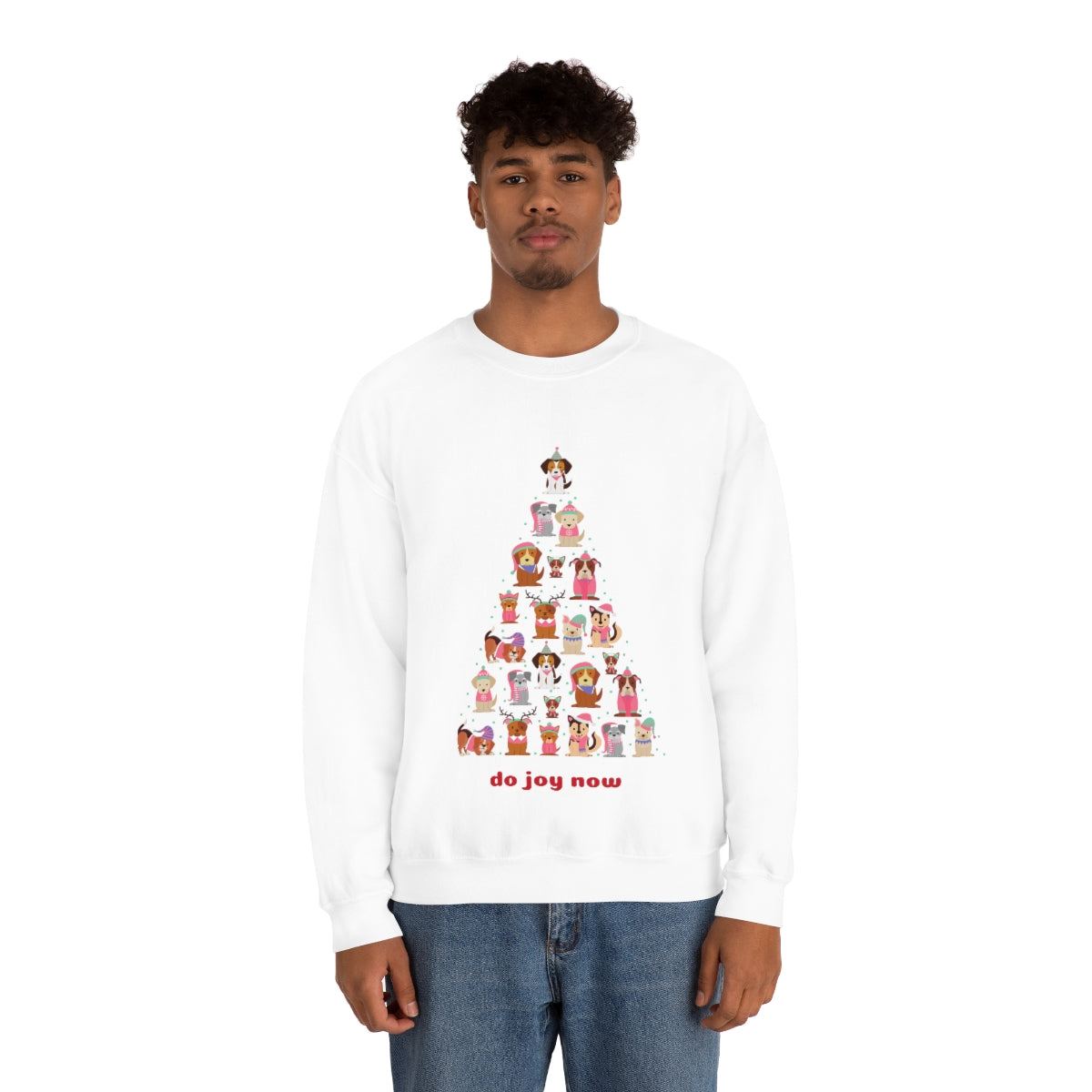 Happy Pawlidays! Unisex Heavy Blend™ Crewneck Sweatshirt