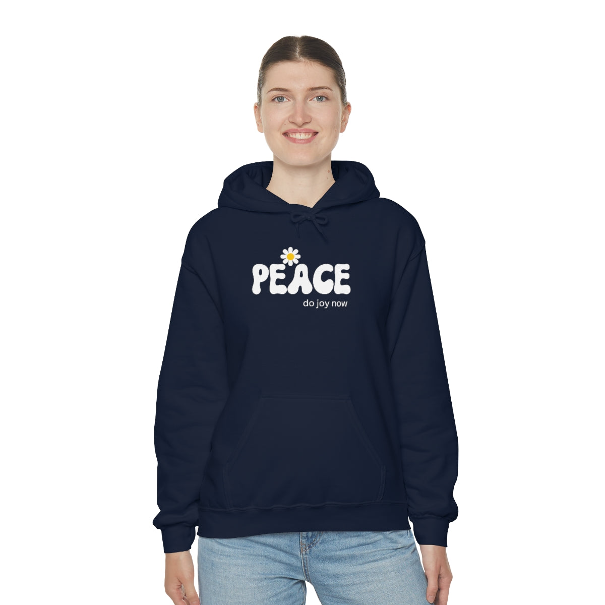 "PEACE" Unisex Heavy Blend™ Hooded Sweatshirt Do Joy Now