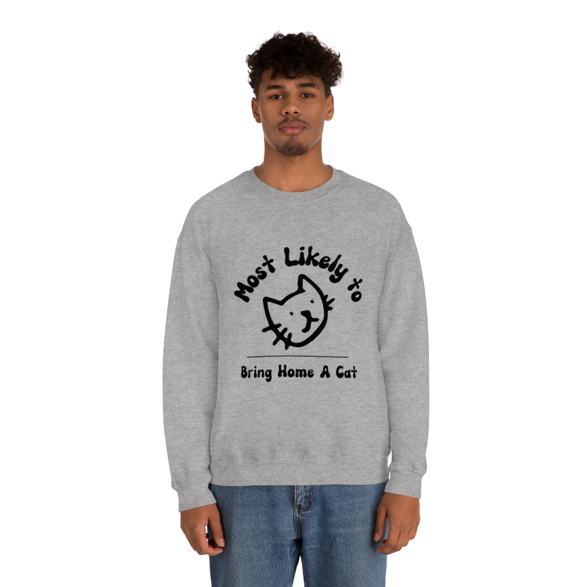 Most Likely to Bring Home a Cat Unisex Heavy Blend™ Crewneck Sweatshirt