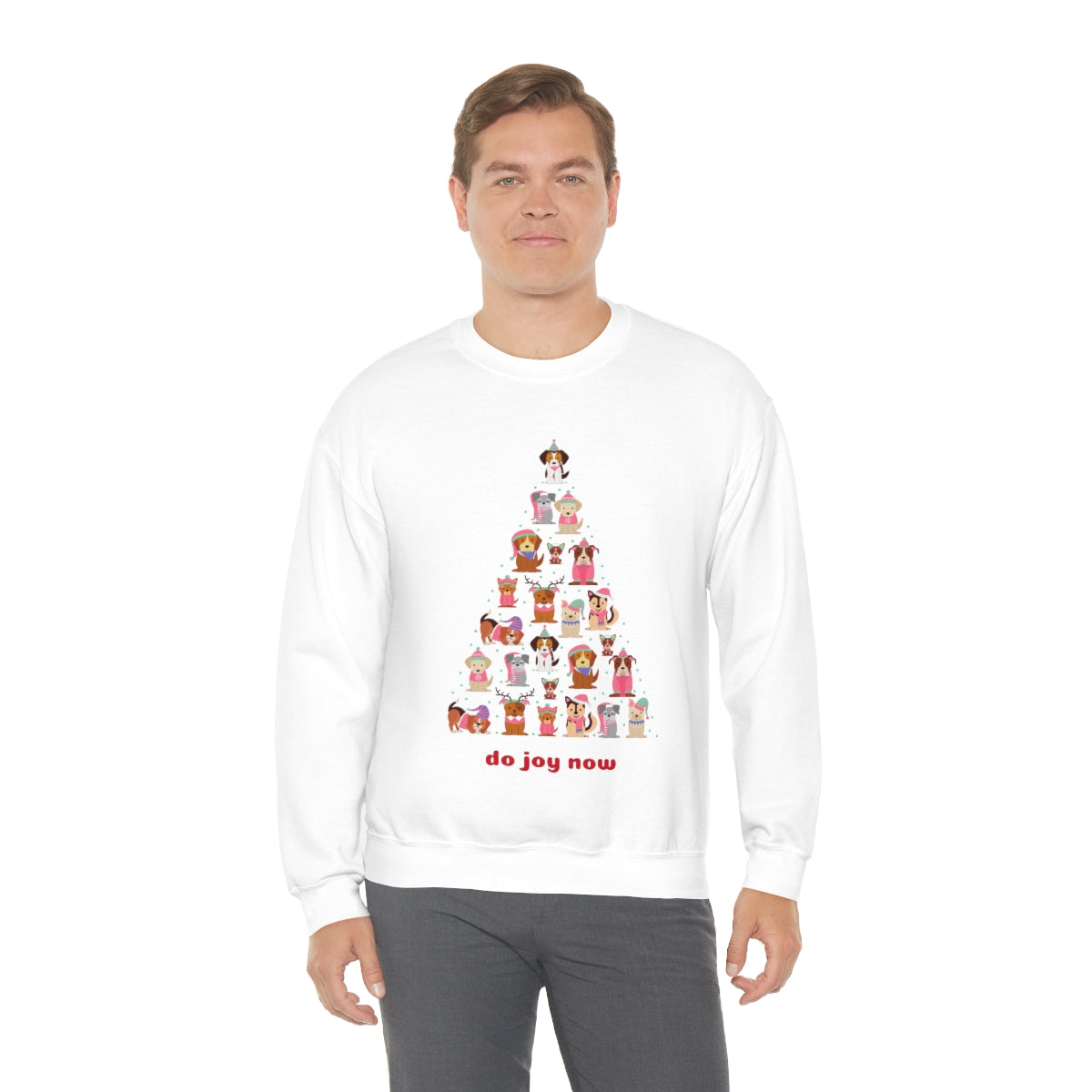 Happy Pawlidays! Unisex Heavy Blend™ Crewneck Sweatshirt