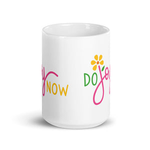 15 oz White glossy mug