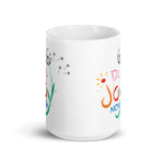 White glossy mug