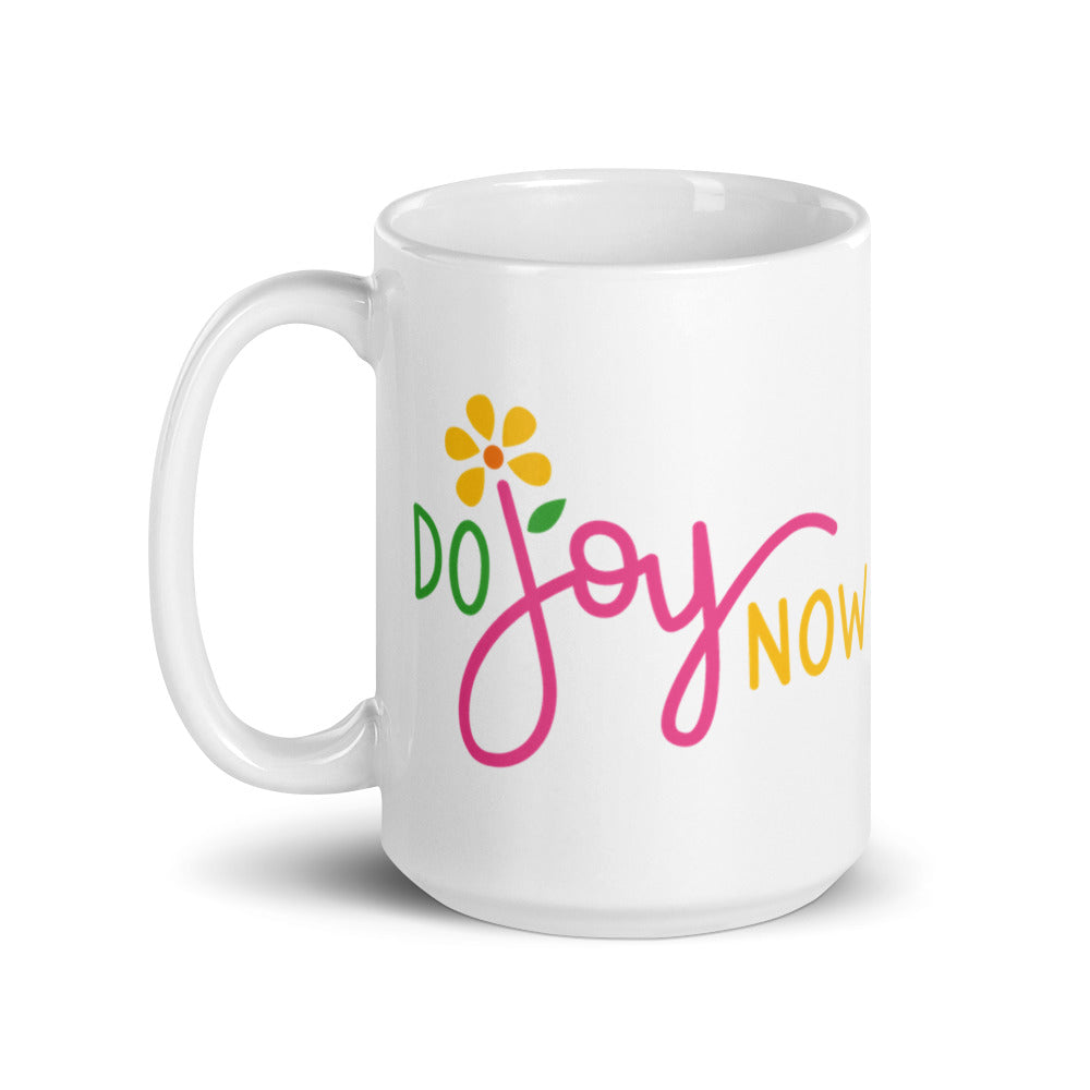 15 oz White glossy mug